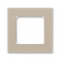 3901H-A05010 18  Rámeček pro elektroinstalační přístroje, jednonásobný, macchiato / bílá